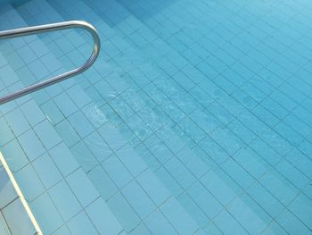 High angle view of swimming pool