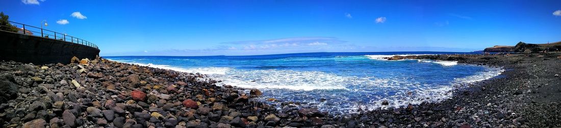 Panoramic view of sea against sky