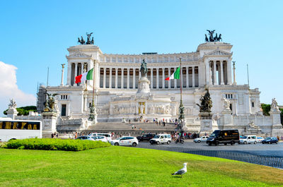 View of palace against sky in city