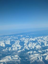 The swiss / european alps from above