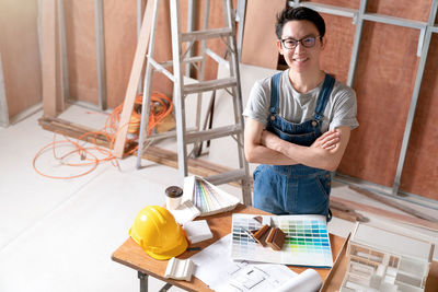 Woman working with smart phone