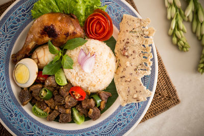 Close-up of food in plate