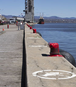 View of promenade against sky