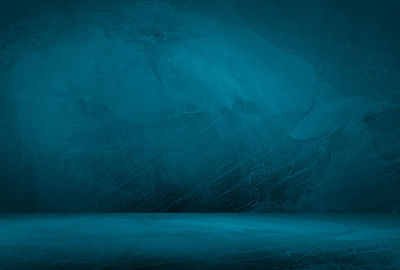 Abstract image of empty blue wall