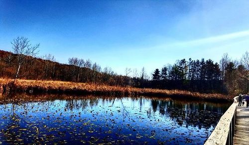 Scenic view of calm lake