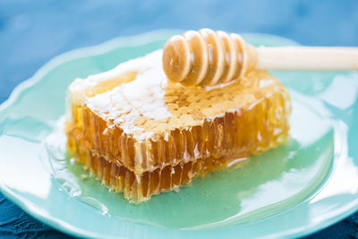 Close-up of cake in plate