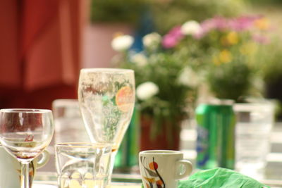 Close-up of drink on table