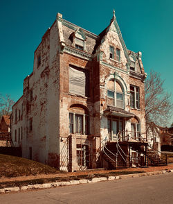 Low angle view of historic building