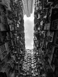 Low angle view of buildings in city