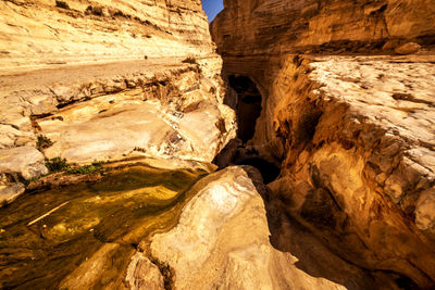 Scenic view of rock formations