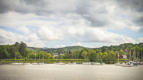 Panoramic view of sea against sky