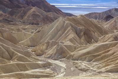 Scenic view of desert against sky