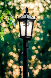 Low angle view of light bulb