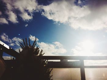 Low angle view of cloudy sky