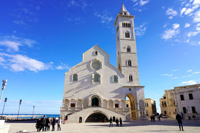 Trani cathedral dedicated to saint nicholas the pilgrim in trani, apulia, italy