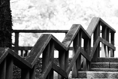 Close-up of bridge against sky