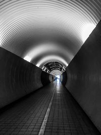 Empty subway tunnel