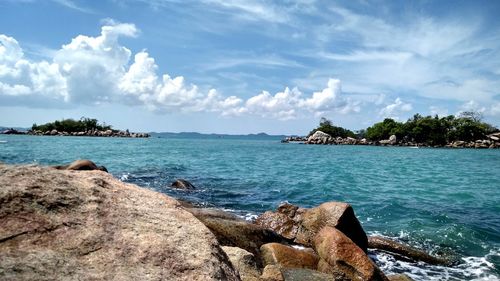 Scenic view of sea against sky