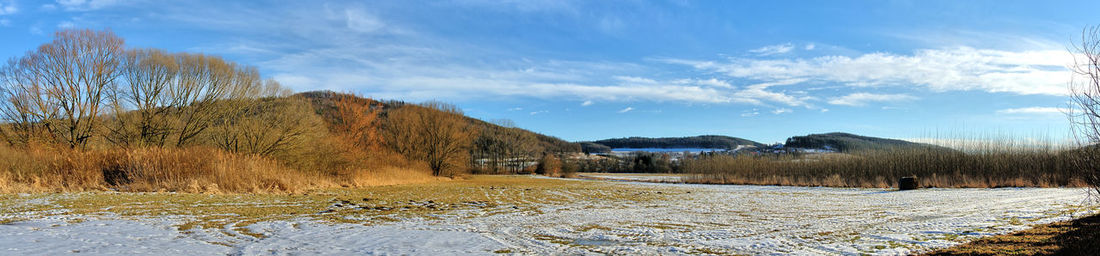 Panoramic view of landscape against sky