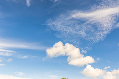 Low angle view of clouds in sky