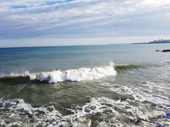 Scenic view of sea against sky