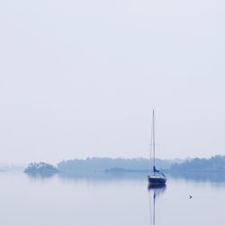 Scenic view of calm lake