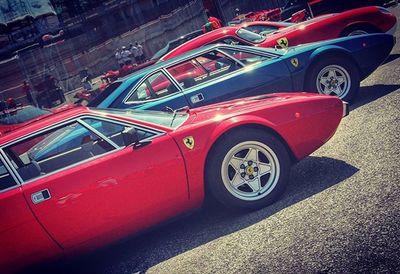 Cars parked in parking lot