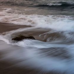 Scenic view of sea waves