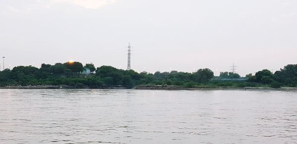 Scenic view of river against sky