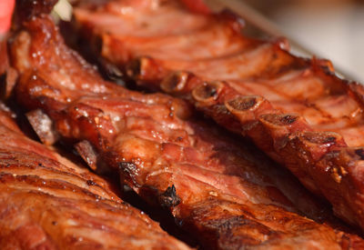 Close-up of meat, ribbs