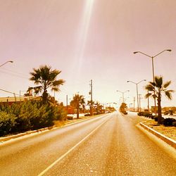 Road passing through country road