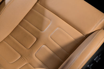 Full frame shot of leather seats