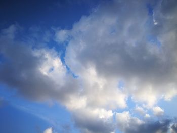 Low angle view of clouds in sky