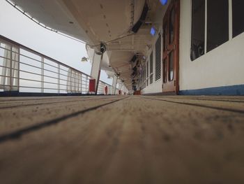 Row of lifeboat in ship