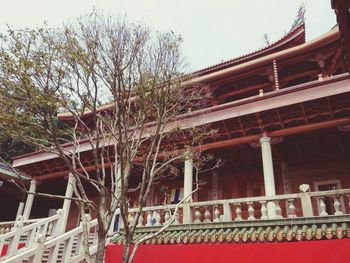 Low angle view of building against sky