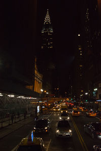 City street at night