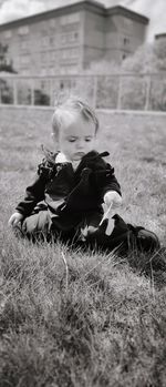 Boy in field