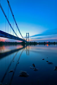 Bridge over river against sky