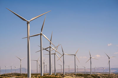 General view of windfarm in avila
