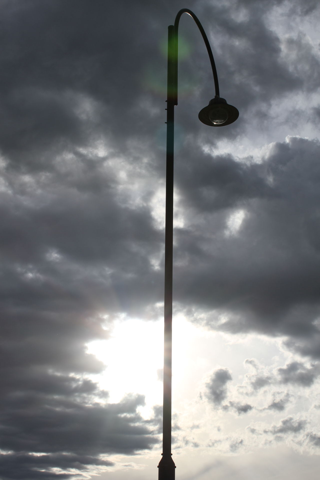 Sunlight peeking through clouds