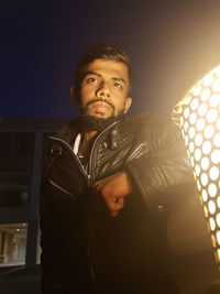 Portrait of young man