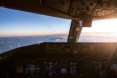 View of airplane window