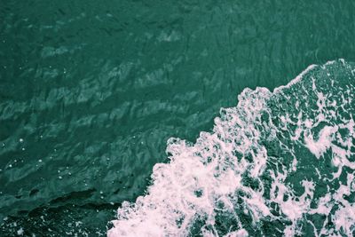 High angle view of sea shore