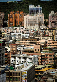 High angle view of cityscape