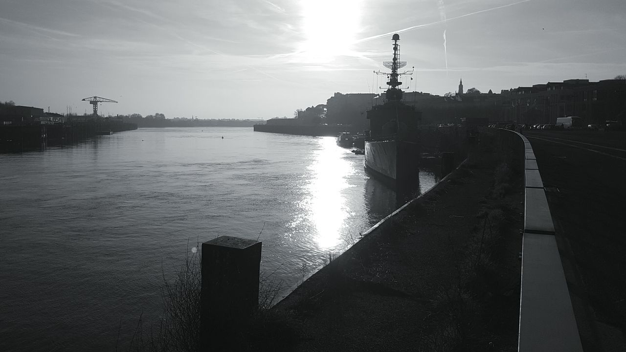 water, transportation, outdoors, sky, no people, sunbeam, sunset, sun, nautical vessel, nature, beauty in nature, day