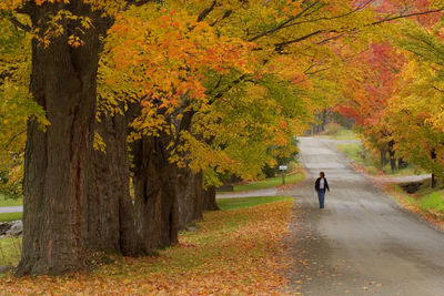 Angela robinson taking a walk in fairfield, vt.