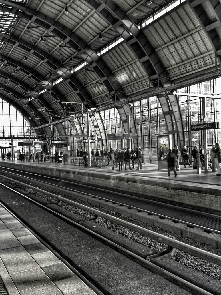 VIEW OF RAILROAD STATION PLATFORM