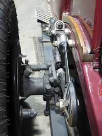 Close-up of machine part