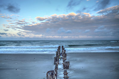 Scenic view of sea against sky