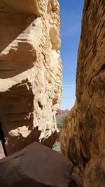 View of rock formations
